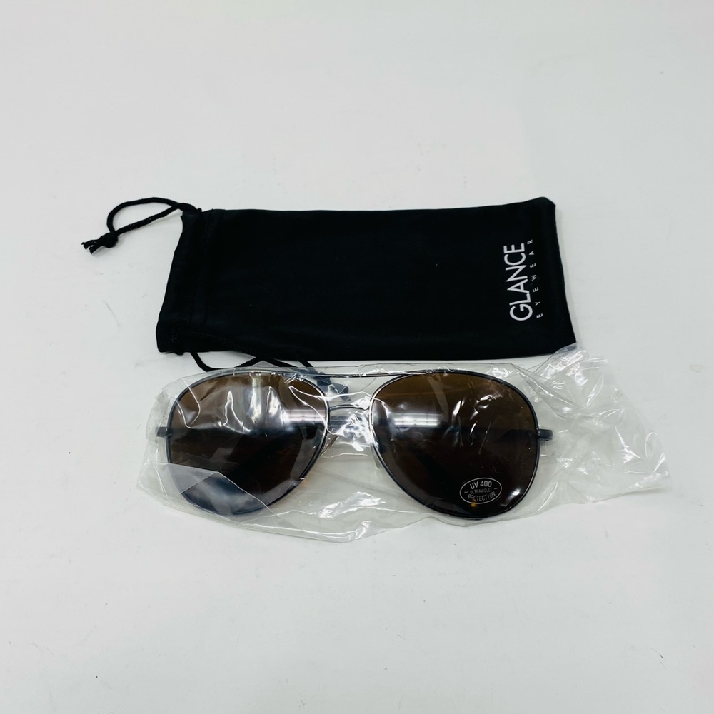 NWT Glance Eyewear Aviator Sunglasses with Double Bridge